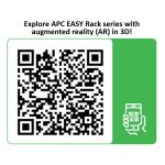 Imagen del APC Easy Rack 600mm/42U/800mm con techo, panel lateral, ruedas y 4 soportes, SKU ER6282, en color negro