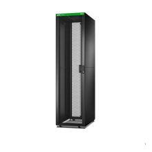 Imagen del APC Easy Rack 48U, un bastidor independiente en color negro, indicado para montaje en centros de datos. SKU: ER6802