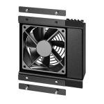 Imagen del sistema de refrigeración para rack ER7FANTRAY de APC, con ventilador de 7 compartimentos en color negro. SKU: ER7FANTRAY.