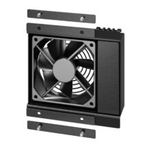 Imagen del sistema de refrigeración para rack ER7FANTRAY de APC, con ventilador de 7 compartimentos en color negro. SKU: ER7FANTRAY.