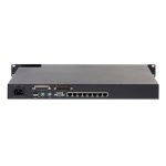 Interfaz KVM APC de 8 puertos para montaje en rack, color negro, SKU KVM0108A.