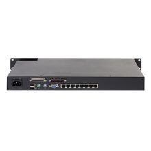 Interfaz KVM APC de 8 puertos para montaje en rack, color negro, SKU KVM0108A.