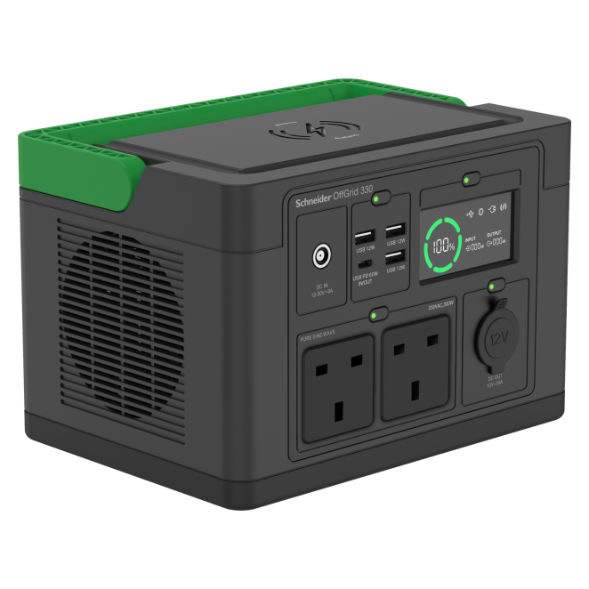 APC estación de energía portátil con batería de iones de litio de 3,3 kg Imagen de la estación de energía portátil APC PPS330-UK con batería de iones de litio y peso de 3,3 kg. SKU: PPS330-UK