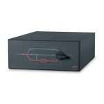 Vista frontal del panel de bypass de mantenimiento APC con una capacidad de 10 kVA, modelo SBP10KRMI4U