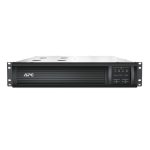 Vista frontal del APC SMT1000RMI2UC, un sistema de alimentación ininterrumpida (UPS) de línea interactiva con capacidad de 1 kVA y 700 W, que cuenta con 4 salidas AC. SKU: SMT1000RMI2UC.