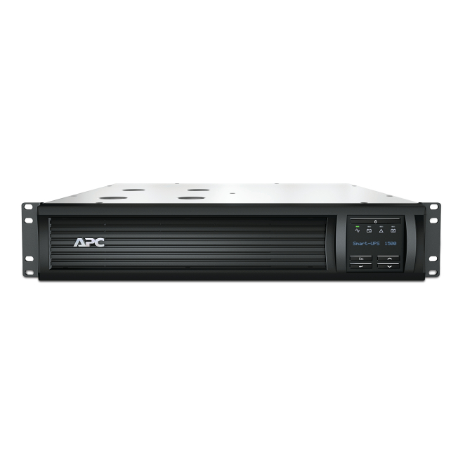 Apc Smt1500rmi2uc Sistema de alimentación ininterrumpida APC SMT1500RMI2UC, línea interactiva, 1,5 kVA, 1000 W, 4 salidas AC, SMT1500RMI2UC