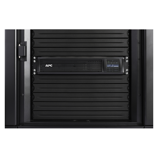 APC Smart-UPS 2200VA LCD RM 2U 230V with SmartConnect sistema de alimentación ininterrumpida (UPS) Línea interactiva 2,2 kVA 1980 W 9 salidas AC 4 APC Smart-UPS 2200VA LCD RM 2U 230V con SmartConnect pantalla LCD