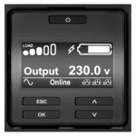 Sistema de alimentación ininterrumpida APC SRT1000RMXLI-NC de doble conversión, capacidad 1 kVA y potencia 1000 W