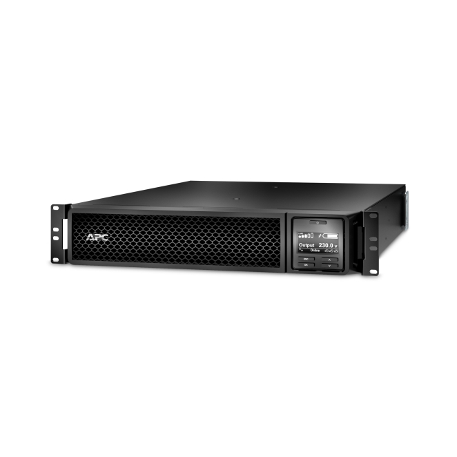 APC Smart-UPS de doble conversión en línea de 2.2 kVA con 10 salidas AC APC Smart-UPS, sistema de alimentación ininterrumpida de doble conversión en línea, capacidad de 2.2 kVA y 1980 W, con 10 salidas AC. SKU: SRT2200RMXLI