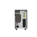 Sistema de alimentación ininterrumpida (UPS) APC SRV2KI-E de doble conversión en línea, con una capacidad de 2 kVA y potencia de 1800 W.