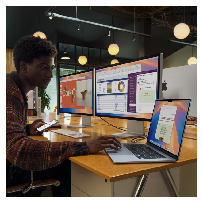 Apple MacBook Air Apple M M4 Portátil 38,9 cm (15.3″) 16 GB 256 GB SSD Wi-Fi 6E (802.11ax) macOS Sequoia Azul 3 Apple MacBook Air M4 para Profesionales