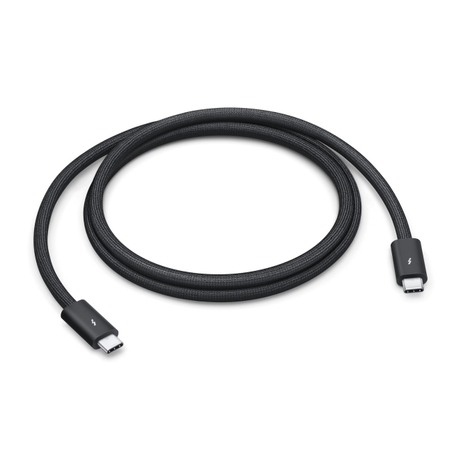 Apple cable Thunderbolt de 1 m, 120 Gbit/s, Negro Cable Thunderbolt de Apple, 1 metro de longitud, velocidad de 120 Gbit/s, color negro. SKU: MC9C4ZM/A