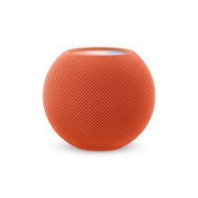 Vista del altavoz inteligente Apple HomePod mini, con tecnología de sonido envolvente, SKU MJ2D3Y/A
