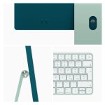 Apple iMac M1 de 24 pulgadas, 4480 x 2520 píxeles, PC todo en uno, 8 GB de RAM, 256 GB SSD, macOS Big Sur, Wi-Fi 6, en color verde. SKU MJV83ZE/A