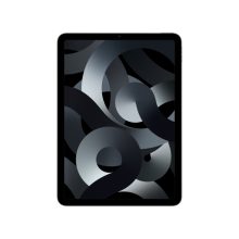 Vista frontal del Apple iPad Air en gris, modelo con 256 GB de almacenamiento, pantalla de 10.9 pulgadas y Wi-Fi 6. SKU: MM9L3NF/A.