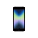 Apple iPhone SE blanco con pantalla de 4.7 pulgadas, SIM doble, iOS 15, conectividad 5G y 128 GB de almacenamiento. SKU MMXK3.