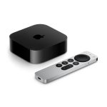 Apple TV 4K Ultra HD 64 GB Wifi en colores Negro y Plata, modelo MN873HY/A. Dispositivo de streaming de alta definición.