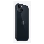 Apple iPhone 14 de color negro, con pantalla de 6.1 pulgadas, doble SIM, iOS 16 y 128 GB de almacenamiento. SKU: MPUF3YC/A