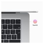 Apple MacBook Air modelo MQKR3Y/A con chip M2, pantalla de 15.3 pulgadas, 8 GB de RAM, 256 GB SSD, Wi-Fi 6 y macOS Ventura en color plata.