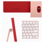 PC todo en uno Apple iMac con procesador M3, 8 GB de RAM, 256 GB SSD, macOS Sonoma, y pantalla de 23.5 pulgadas en rosa, SKU MQRT3Y/A