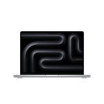 Portátil Apple MacBook Pro con especificaciones: chip M3 Pro, pantalla de 14.2 pulgadas, 18GB de RAM, SSD de 512GB, compatible con Wi-Fi 6E y sistema operativo macOS Sonoma. SKU MRX63Y/A.