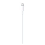 Cabo Apple MUQ93ZM/A de USB-C a conector Lightning de 1 metro de longitud, ideal para sincronización y carga de dispositivos.