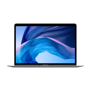 Imagen del portátil Apple MacBook Air Intel Core i5 con pantalla de 13.3 pulgadas, 8 GB de RAM, 512 GB SSD, Wi-Fi 5 y macOS Catalina en color gris. SKU: MVH22ZE/A