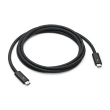 Cable Thunderbolt Apple de 1.8 metros, velocidad de 40 Gbit/s, color negro. SKU: MW5J3ZM/A