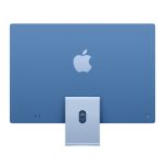 Apple iMac PC todo en uno con procesador Apple M, pantalla de 59.7 cm (23.5 pulgadas) con resolución 4480 x 2520 pixeles, 16GB de RAM, 256GB SSD, Wi-Fi 6E (802.11ax), color azul. SKU: MWUF3Y/A