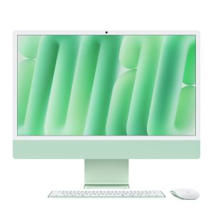 Apple iMac con pantalla de 23.5 pulgadas con resolución 4480 x 2520 píxeles, 16 GB de RAM, 256 GB SSD y color verde, SKU MWUY3Y/A