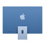 Imagen del Apple iMac todo en uno con procesador M1, pantalla de 23.5 pulgadas, resolución 4480 x 2520 píxeles, 16 GB de RAM, 256 GB SSD, macOS Sequoia, y conectividad Wi-Fi 6E, SKU: MWV13Y/A, color azul