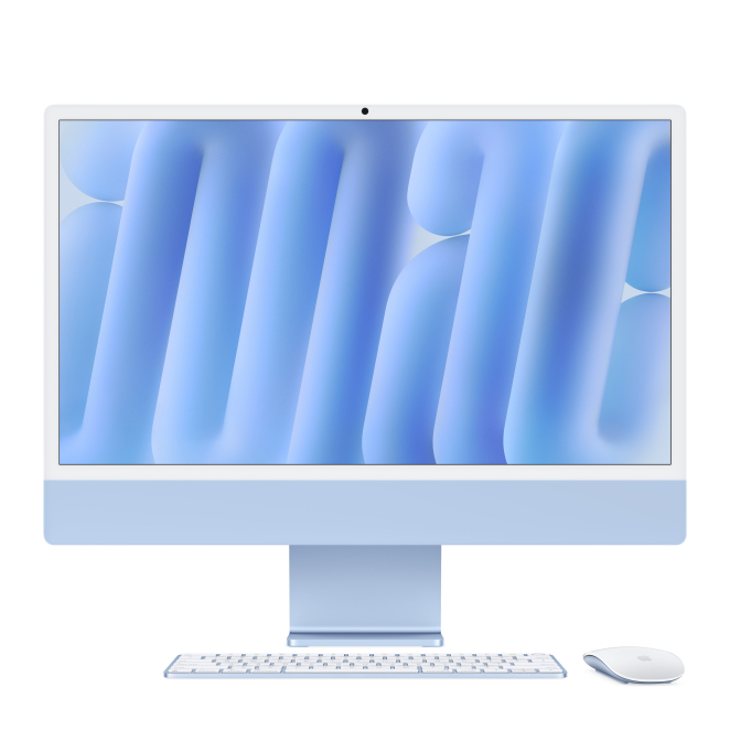 Apple iMac Apple M M4 59,7 cm (23.5″) 4480 x 2520 Pixeles PC todo en uno 16 GB 512 GB SSD macOS Sequoia Wi-Fi 6E (802.11ax) Azul 1 Apple iMac Apple M M4 de 23.5 pulgadas en color azul