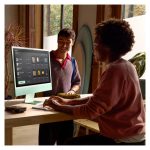 Apple iMac 23.5 pulgadas con procesador M4, pantalla 4480 x 2520 pixeles, 16 GB RAM, 512 GB SSD, macOS Sequoia y Wi-Fi 6E en color rosa. SKU: MWV53Y/A