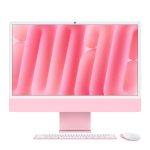 Apple iMac 23.5 pulgadas con procesador M4, pantalla 4480 x 2520 pixeles, 16 GB RAM, 512 GB SSD, macOS Sequoia y Wi-Fi 6E en color rosa. SKU: MWV53Y/A
