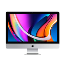 Apple iMac con procesador Intel Core i7, pantalla de 27 pulgadas con resolución 5120 x 2880, 8 GB de RAM, almacenamiento SSD de 512 GB y tarjeta gráfica AMD Radeon Pro 5500 XT. SKU: MXWV2ZE/A