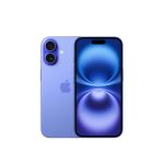 Apple iPhone 16 en color azul de 6.1 pulgadas con 256GB de almacenamiento, doble SIM, iOS 18 y conectividad 5G. SKU MYEH3QL/A?ES