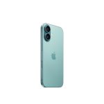 Imagen del Apple iPhone 16 verde azulado con pantalla de 15,5 cm, SIM doble, iOS 18, conectividad 5G y almacenamiento de 512 GB. SKU MYEU3QL/A?ES