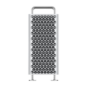 Apple Mac Pro con procesador M2 Ultra, 64 GB de RAM, 1 TB SSD, sistema operativo macOS Ventura, modelo en color plata. SKU: Z171.