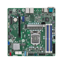 Imagen de la placa base Asrock E3C252D4U con chipset Intel C252, tipo micro ATX y Socket H5 LGA 1200. SKU: E3C252D4U