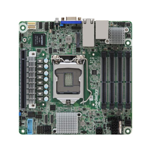 Asrock E3C256D4I-2T placa base mini ITX con chipset Intel C256, socket LGA 1200 (Socket H5), SKU E3C256D4I-2T