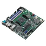 Placa base Asrock X570D4U-2L2T/BCM con chipset AMD X570, zócalo AM4 y formato micro ATX. SKU: X570D4U-2L2T/BCM