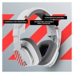 ASTRO Gaming A10 Headset in grey and green, featuring a 3.5mm jack, a flip-to-mute microphone and SKU 939-002052