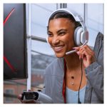 ASTRO Gaming A10 Headset in grey and green, featuring a 3.5mm jack, a flip-to-mute microphone and SKU 939-002052