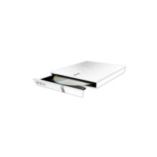 Unidad de disco óptico ASUS SDRW-08D2S-U Lite DVD±R/RW en color blanco, SKU 90-DQ0436-UA221KZ. Ideal para grabación rápida de DVD y CD.