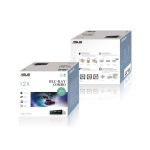 Imagen frontal del ASUS BC-12D2HT Bulk, unidad de disco óptico interno Blu-Ray DVD Combo en color negro, SKU 90DD01K0-B30000.