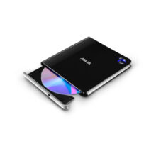 Unidad de disco óptico Blu-Ray RW modelo ASUS SBW-06D5H-U en color negro y plata. SKU: 90DD02G0-M29000