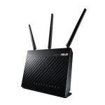 ASUS RT-AC68U router inalámbrico doble banda con Gigabit Ethernet, color negro, SKU 90IG00C3-MM3G10