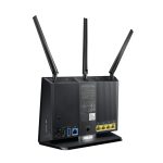 ASUS RT-AC68U router inalámbrico doble banda con Gigabit Ethernet, color negro, SKU 90IG00C3-MM3G10