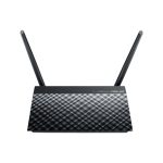 Router inalámbrico doble banda ASUS RT-AC51U con frecuencias de 2.4 GHz y 5 GHz. Color negro, SKU 90IG0150-BM3G00.