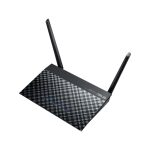 Router inalámbrico doble banda ASUS RT-AC51U con frecuencias de 2.4 GHz y 5 GHz. Color negro, SKU 90IG0150-BM3G00.